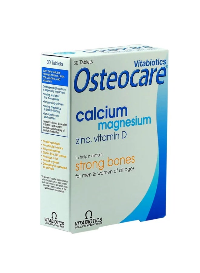 Osteocare Calcium & Vitamin Supplement  30 Tablets - Image 2